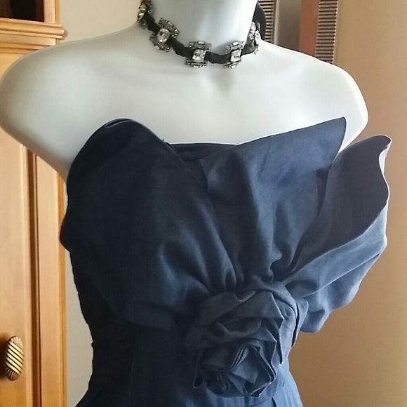 Dresses & Skirts - Denim Mini Halter Dress