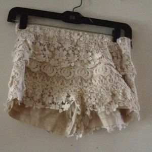 Zara Crochet Shorts