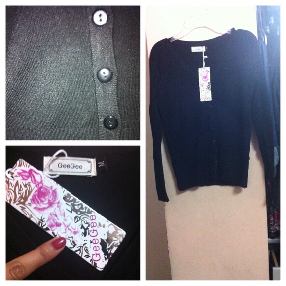 Black Thick Cardigan - Picture 1 of 1