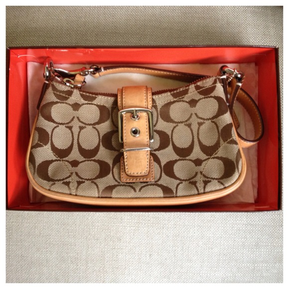 Authentic COACH Signature Demi Pouch Purse