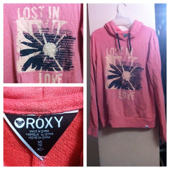 Coral Roxy Graphic Sweater - Picture 1 of 1