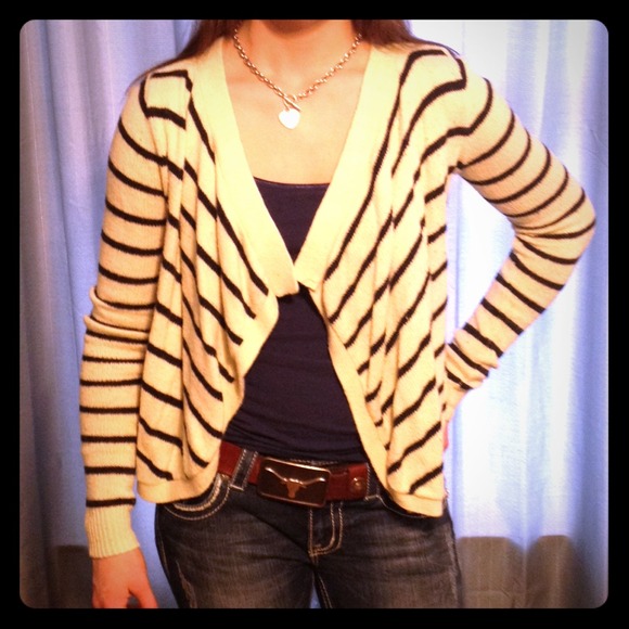 Hollister Striped Cardigan