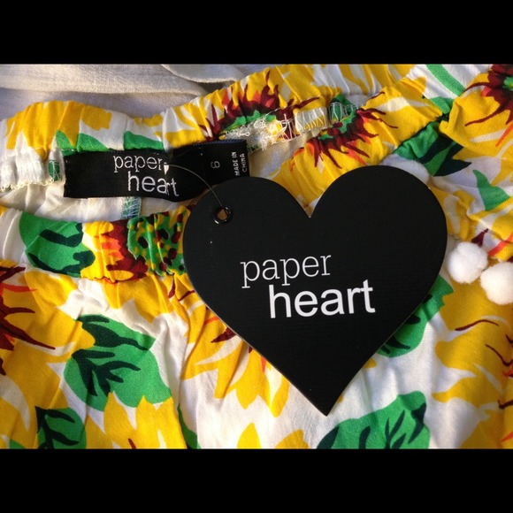 LF stores Sunflower pom pom shorts - Picture 2 of 4