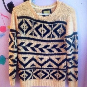 Patterned Oversized Sweater