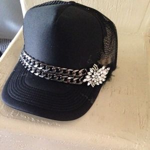 Unique hand designed one of a kind Trucker hat!!!