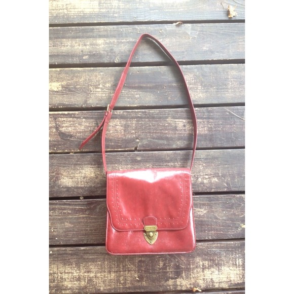 SOLD Red leather purse SOLD