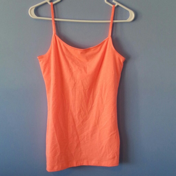 Neon coral tank top