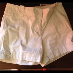 White Cuffed Short