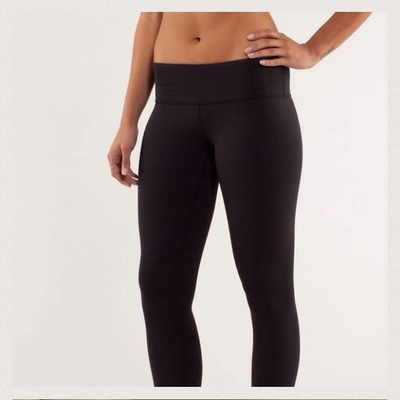 SOLD Lululemon Wunder Under Pant Luon Black - Picture 3 of 4