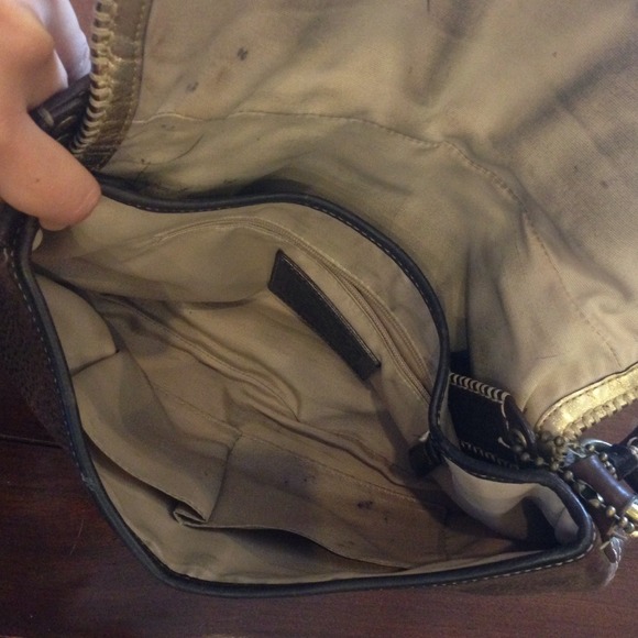 Vintage brown leather coach hand bag! - Picture 3 of 4
