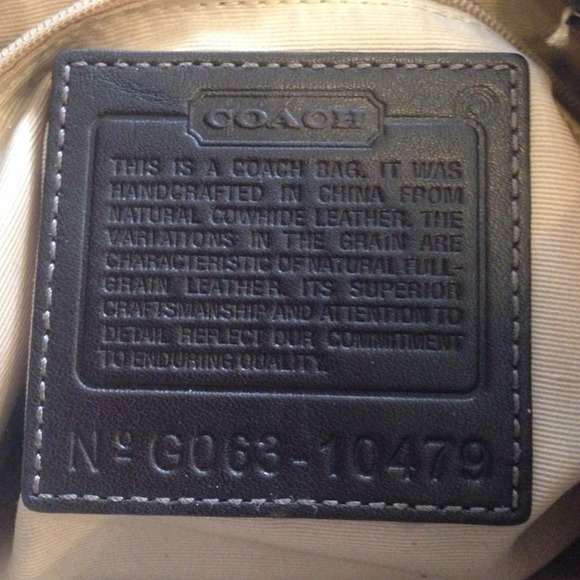 Vintage brown leather coach hand bag! - Picture 4 of 4