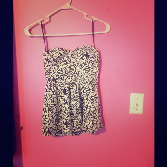 Floral tube top