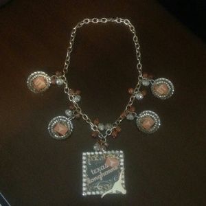 Texas Longhorns bottlecap necklace