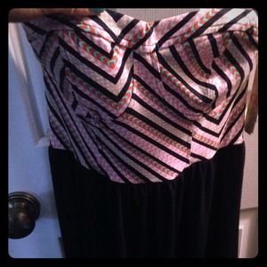 Royal blue Aztec maxi dress- size medium