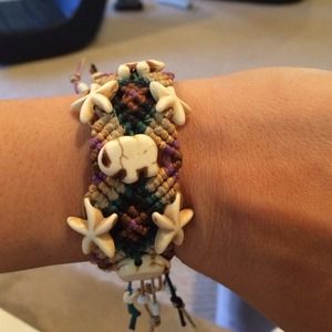 Macrame bracelet brand new with beads
