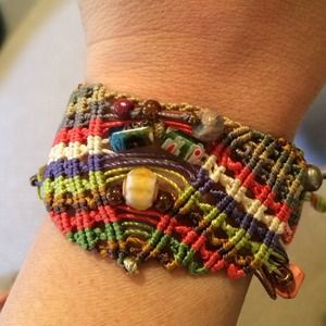Macrame bracelet new with beads