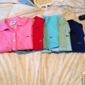 Authentic Lacoste polos