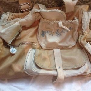 Juicy couture beige leather bag