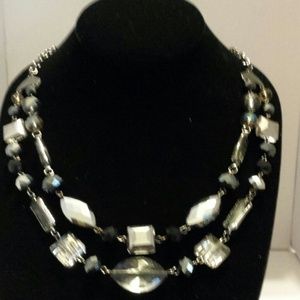 Charter Club black and silver necklace
