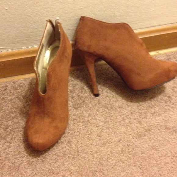Suede booties