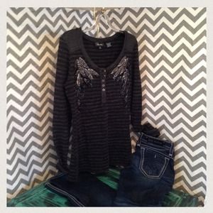 RESERVED Rock Revival/Miss Me bundle - plus 3 tops