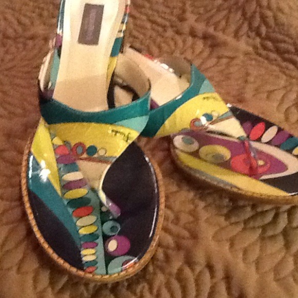 Slightly used Pucci sandals.  Size 9.5