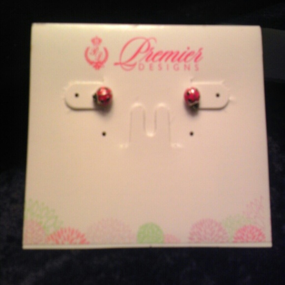 Ladybug stud earrings