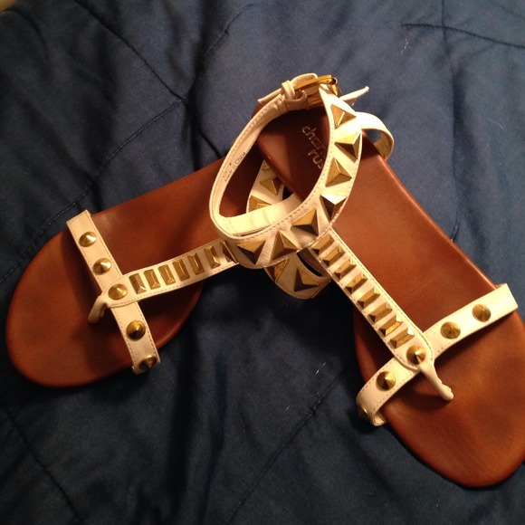 Charlotte Russe Shoes - 👍💪White and gold gladiator sandals