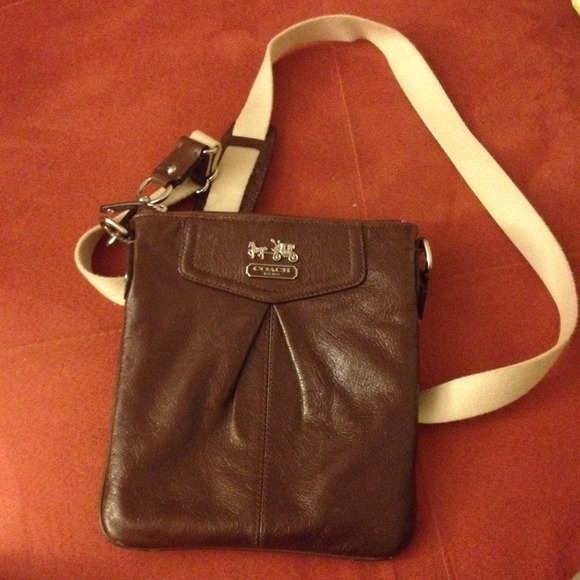 Authentic coach leather swingpack
