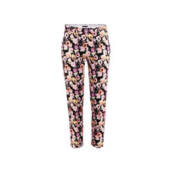 H&M Floral Cropped Pants