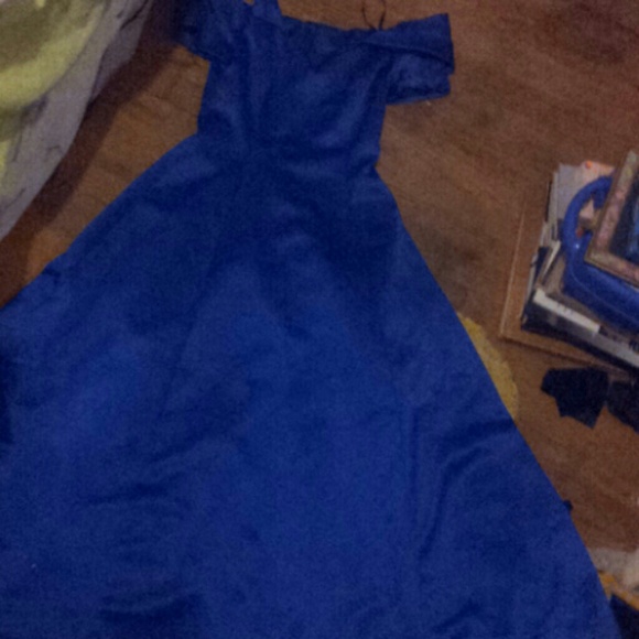 Blue prom dress