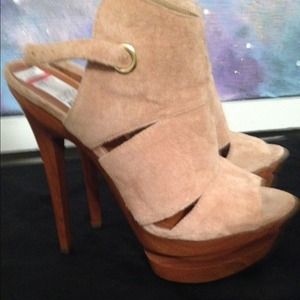 Platform Suede Heels
