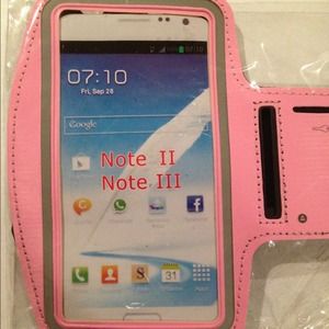 Galaxy Note armband pink