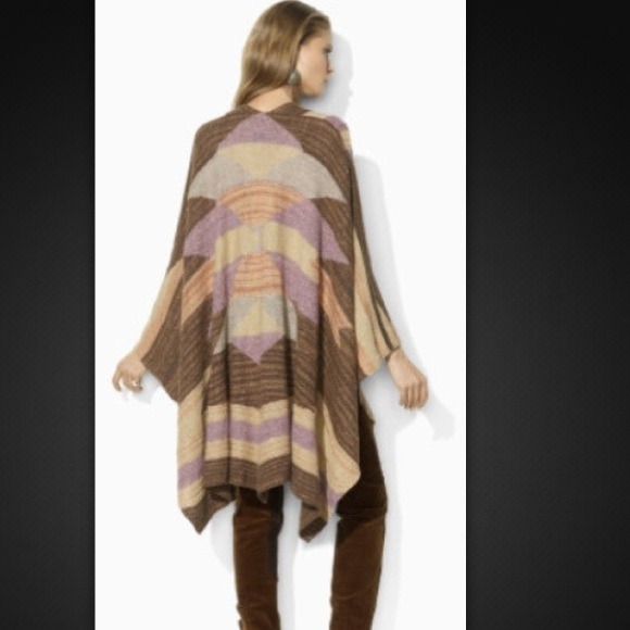 Ralph Lauren Tops Ralph Lauren Indian Blanket Poncho Southwest Cape