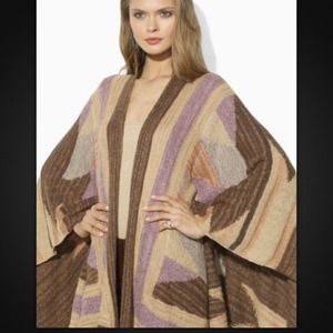 Ralph Lauren Indian Blanket Poncho Southwest Cape