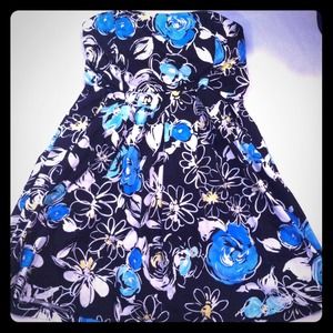 Strapless Floral Sundress
