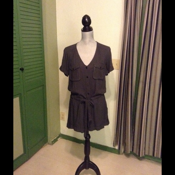Gray Short Romper