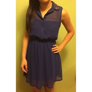 🚫SOLD🚫Studded Blue Dress