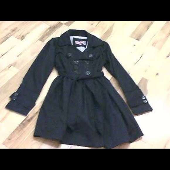 Miss London black coat