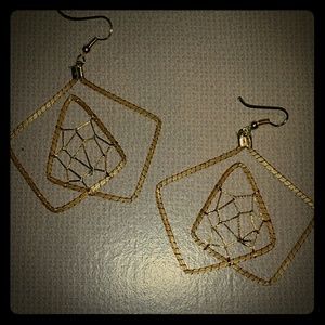 Handmade Earrings, gold plated