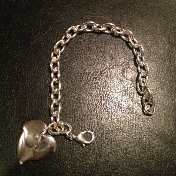 Sterling Silver 925 Heart-tag bracelet. - Picture 4 of 4