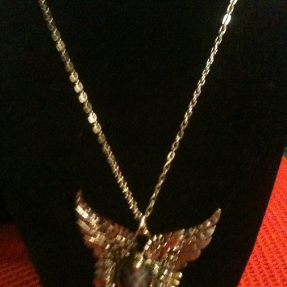 Silver tone eagle necklace - Picture 1 of 1