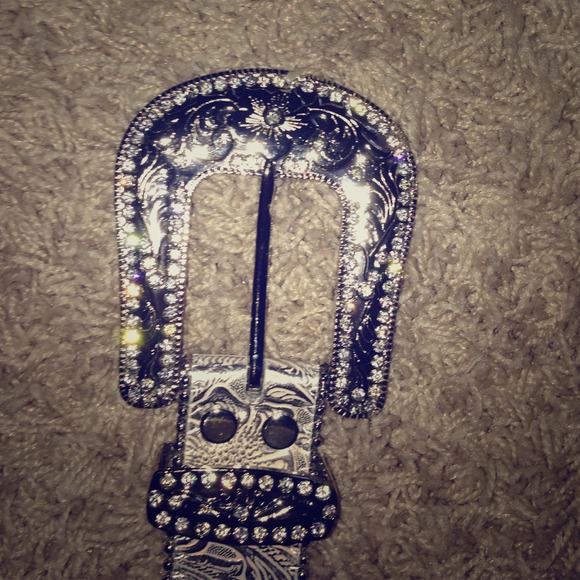 A bling white belt
