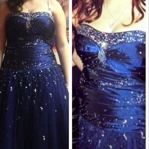 Dark Blue Prom Dress