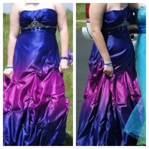 Purple prom dress