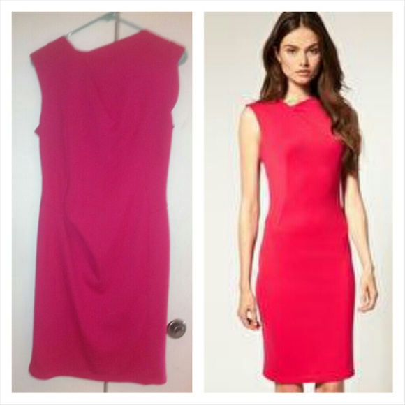 ASOS Sleeveless Dress with Asymmetric Neck - Pink