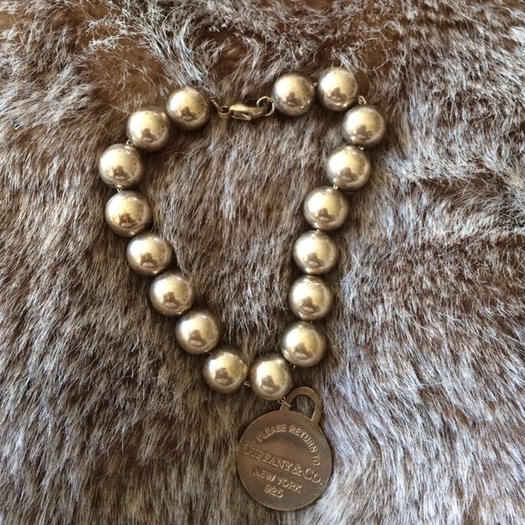 Sterling silver tiffany bead bracelet