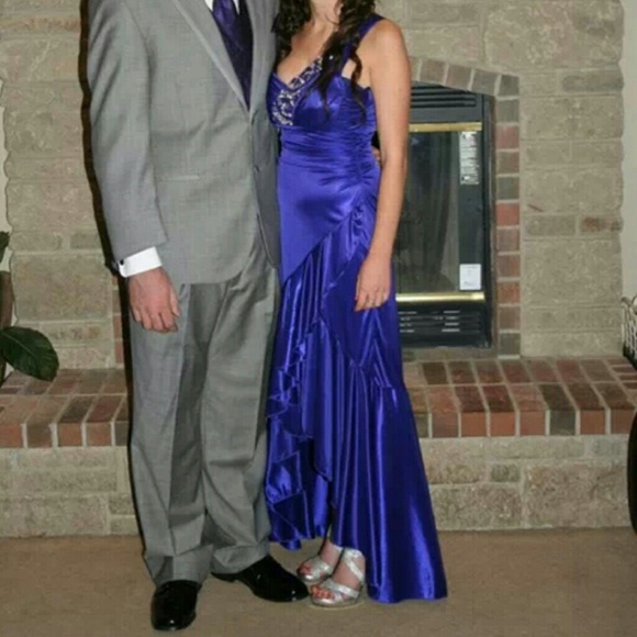 Purple high low prom/homecoming dress