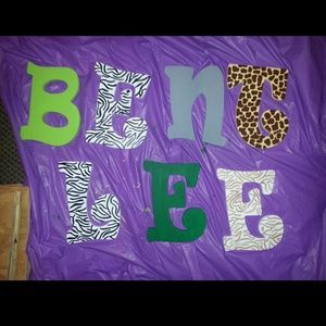 Custom painted letters