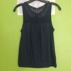 Peter Pan collar tank top